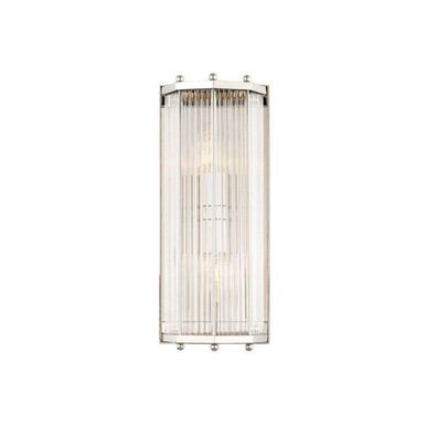 Wembley 2 Light Wall Sconce 15.5 x 5 Inch by Hudson Valley - 2616-PN