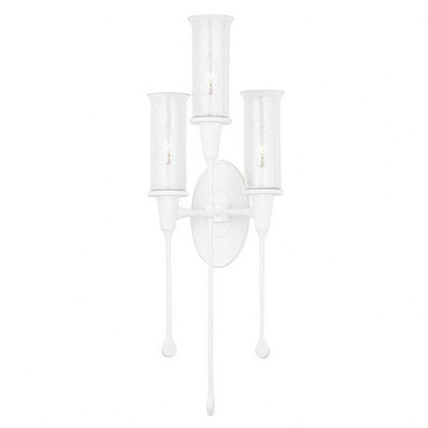 Chisel 3 Light Wall Sconce 27.5 x 9.75 Inch  by Hudson Valley - 4103-WP