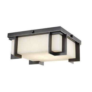 Delmar 18W 1 LED Flush Mount 4.25 x 10.25 Inch by Hudson Valley  - 3910-OB