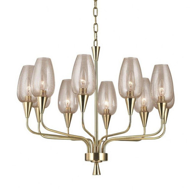 Longmont 10 Light Chandelier 20.25 x 25.25 Inch Wide by Hudson Valley  - 4725-AGB