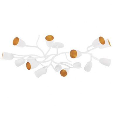 Vine 16 Light Semi Flush Mount 21.5 Inch T and 67 Inch W by Hudson Valley - 5067-WP