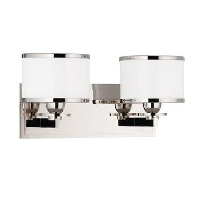 Basking Ridge 2 Light Bath Vanity 6.5 x 14.25 Inch by Hudson Valley - 6102-PN