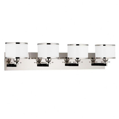 Basking Ridge 4 Light Bath Vanity 6.5 x 31 Inch by Hudson Valley - 6104-PN