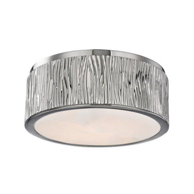 Crispin 12W 1 LED Flush Mount 3.5 x 9.5 Inch by Hudson Valley - 6209-PN
