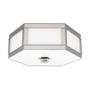 Nassau 2 Light Flush Mount 5.75 x 13 Inch by Hudson Valley  - 6413-PN