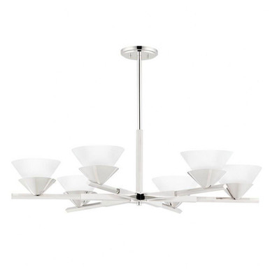 Stillwell 6 Light Chandelier 11.5 x 37.5 Inch Wide by Hudson Valley - 6406-PN