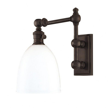 Roslyn 1 Light 100W Wall Sconce 11 x 6 Inch  by Hudson Valley  - 762-OB