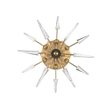 Sparta 6 Light Glass Wall Sconce 25.25 x 25.25 Inch  by Hudson Valley  - 9025-AGB