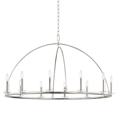 Howell 12 Light Chandelier 26.5 x 47 Inch Wide by Hudson Valley  - 9547-PN
