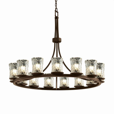 Veneto Luce Dakota 15 Light Oversized Chandelier by JD GLA-8715-16-CLRT
