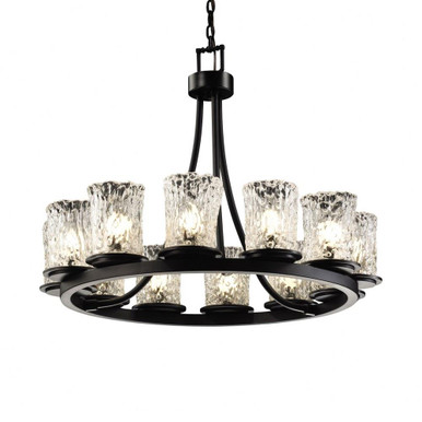 Veneto Luce Dakota 12 Light Chandelier by Justice Design GLA-8768-16-CLRT