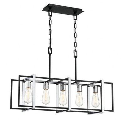 Stafford 5 Light Chandelier 20 Inch Tall and 10 Inch Wide by Eurofase - 37118-013