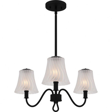 McKinney 3 Light Chandelier 10.75 Inch Tall and 21.75 Inch Wide by Quoizel - MCK5022