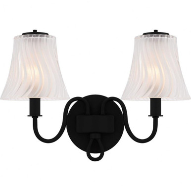 McKinney 2 Light Bath Vanity 11 Inch Tall and 15.5 Inch Wide by Quoizel - MCK8615