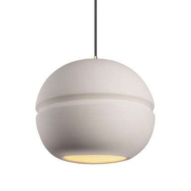 Radiance 1 Light Sphere Large Pendant by Justice Design - CER-6415