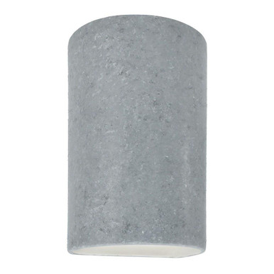 Ambiance Large ADA Cylinder Closed Top Outdoor Wall Mount by Justice Design - CER-5260W