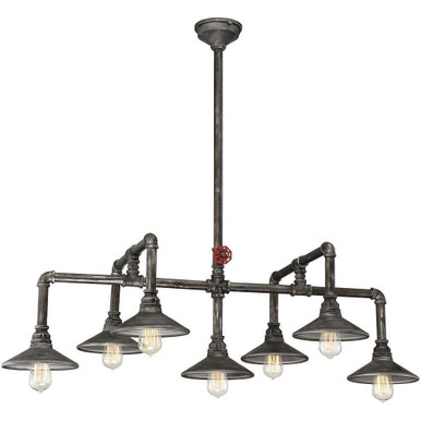 Zinco 7 Light Medium Oval Chandelier by Eurofase - 30031-012