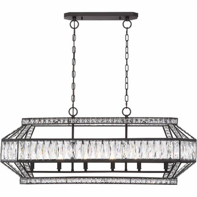 Bellezza 6 Light Small Linear Chandelier by Eurofase - 31885-010