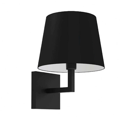 Whitney 1 Light Wall Sconce 11 Inch Tall and 8.5 Inch Wide by Dainolite - WHN-91W-MB-BK