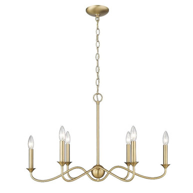 Tierney 6 Light Large Chandelier by Golden - 8316-LP