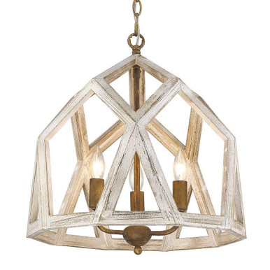 Asher 3 Light Large Pendant by Golden - 0881-3P BC