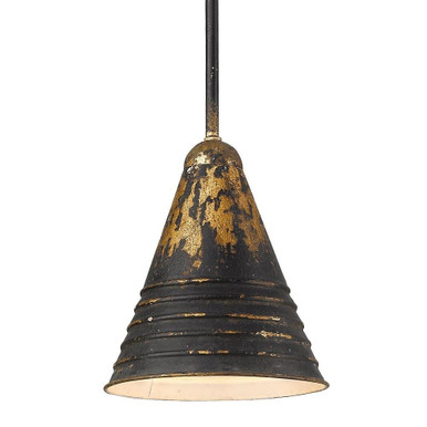 Hardy 1 Light Small Pendant by Golden - 0882-S ABI