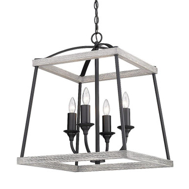 Teagan 4 Light Pendant by Golden - 3184-4P