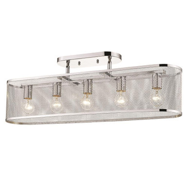 London 5 Light Oversized Pendant by Golden - 2245-5SF CH