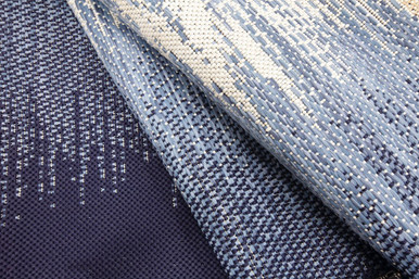 Reflections Ocean Blue Outdoor Rug 63 x 88 Inches by Treasure Garden - RG-334-369