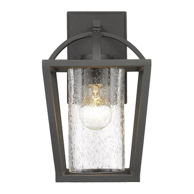 Mercer 1 Light Outdoor Wall Mount by Golden - 4309-OWM NB-SD