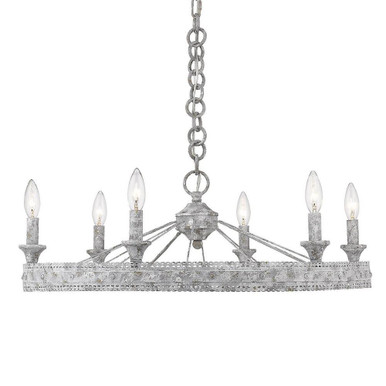Ferris 6 Light Small Chandelier by Golden - 7856-6