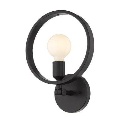 Sloane 1 Light Wall Sconce by Golden - 8330-1W BLK