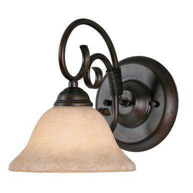 Homestead 1 Light Wall Sconce by Golden - 8606-BA1 RBZ-TEA