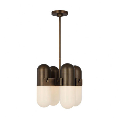 Capsule 16.8W 4 LED Chandelier 13.7 Inch Wide by Visual Comfort Modern - AKCH596WDDBMG