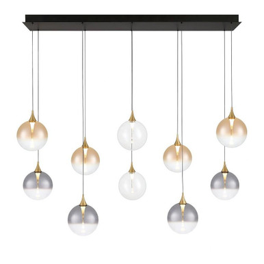 Iissa 45W 10 LED Chandelier 8.5 Inch Tall and 15.5 Inch Wide by Eurofase - 48932