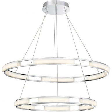 Fanton 8 Light Large 2 Tier Chandelier by Eurofase - 34105-016