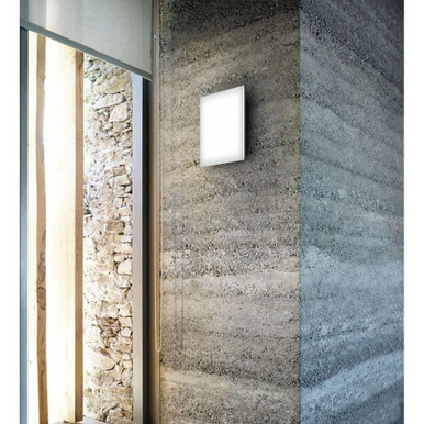 20W 1 LED 11.75 Inch Wide Square Outdoor Flush Mount by Eurofase - 34117-019