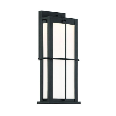 Bensa 10W 1 LED Light Outdoor Wall Lantern by Eurofase - 44267-018