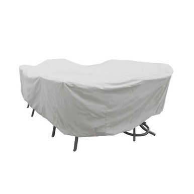 Large Oval-Rectangle Table and Chairs Protective Cover by Treasure Garden - PFC596