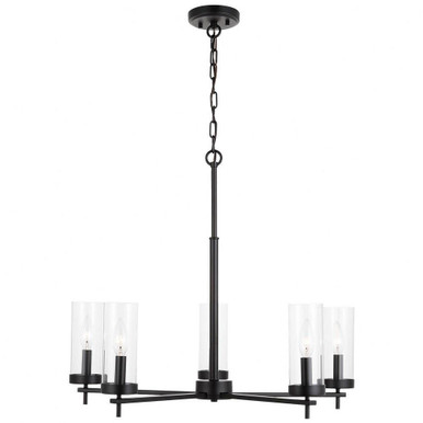 Zire 5 Light Medium Chandelier by Visual Comfort Studio 3190305-221326 - 3190305-221326