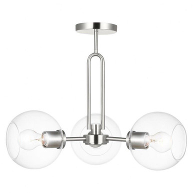 Codyn 3 Light 22 Inch Wide Semi Flush Mount by Visual Comfort Studio - 7755703