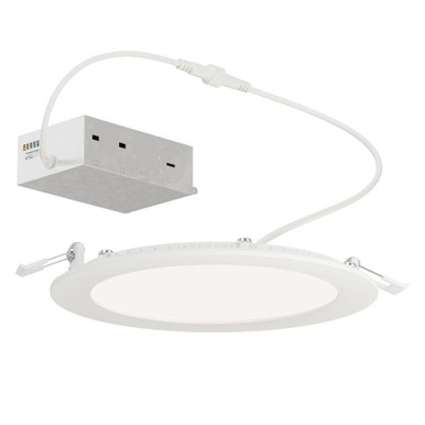 Slim 12W 1 5CCT LED Flat Recessed Downlight 6.75 Inch Wide by Maxim - 67707WTWT