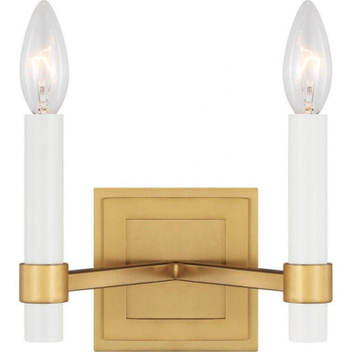 Marston 2 Light Wall Sconce by Visual Comfort Studio - cw1222bbs