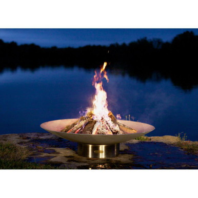 Bella Vita Wood Fire Pit 12 Inch Tall x 34.50 Inch Wide by Fire Pit Art - BellaVita-Wood