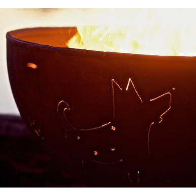 Funky Dog Gas Fire Pit 24 Inch Tall x 36 Inch Wide by Fire Pit Art - FunkyDog