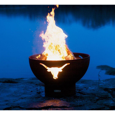 Longhorn Gas Fire Pit 23 Inch Tall x 36 Inch Wide by Fire Pit Art - Longhorn
