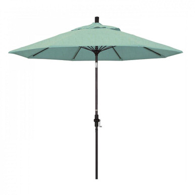9 Foot Collar Tilt Crank Lift Round Market Umbrella by CA Umbrella - GSCUF908-O