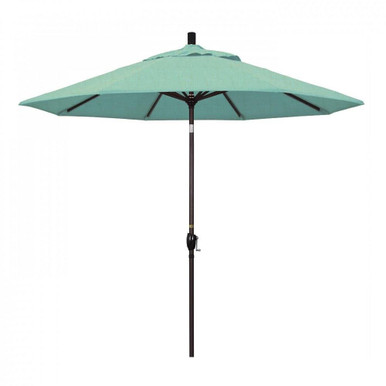 9 Foot Aluminum Crank Lift Round Market Umbrella by CA Umbrella - GSPT908-O