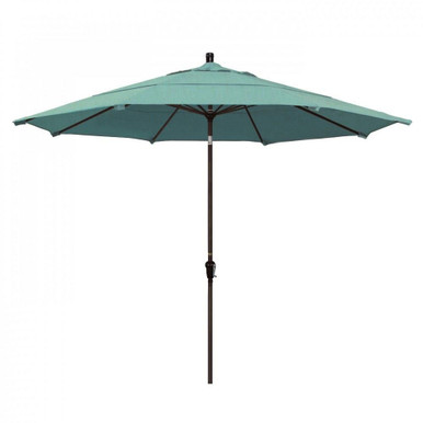 11 Foot Aluminum Crank Round Market Umbrella by CA Umbrella - SDAU118