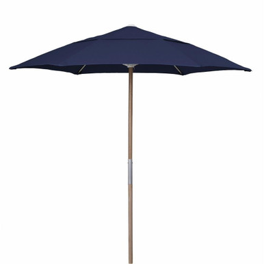 7.5 Foot Wood Manual Lift Hexagon Beach Umbrella by Fiberbuilt - 7BPU-6R